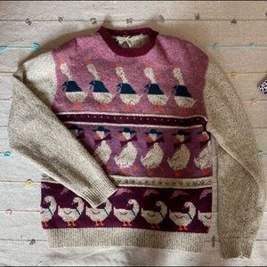 wool duck sweater- VINTAGE
